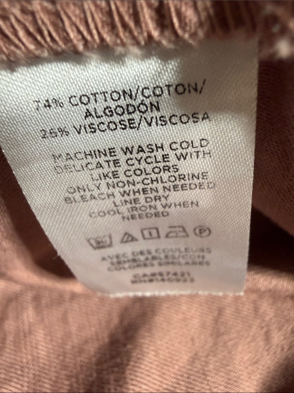 LOFT Rust Button-Front Mini Dress - Picture 4 of 8